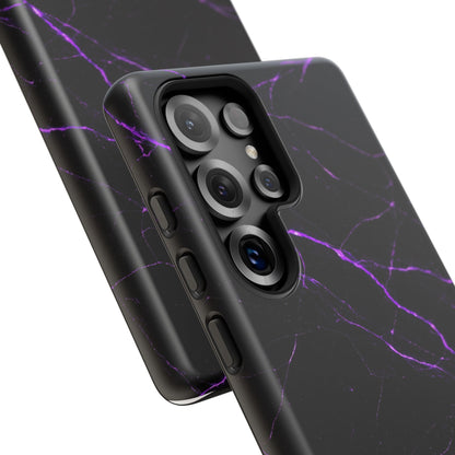 Nexora Purple Lightning Marble Phone Case