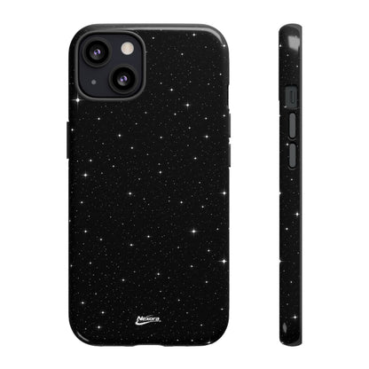 Nexora Galaxy Tough Phone Case — Black Stardust Protective Case