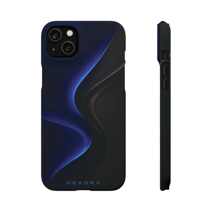 Phone Case — Nexora Blue Wave Matte Snap Case