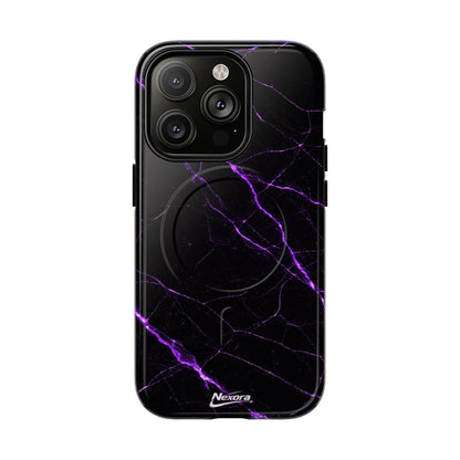 Nexora Purple Marble Magnetic Phone Case