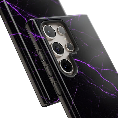 Nexora Purple Lightning Marble Phone Case