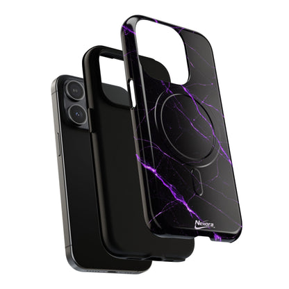 Nexora Purple Marble Magnetic Phone Case