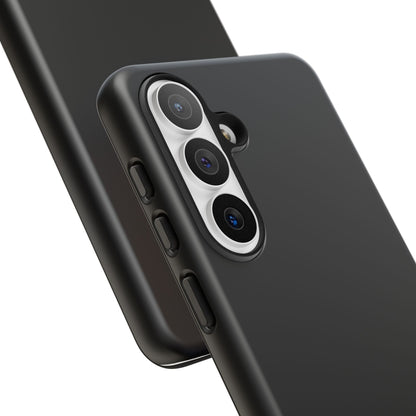 Nexora Black Tough Phone Case – Protective Slim Armor with Logo
