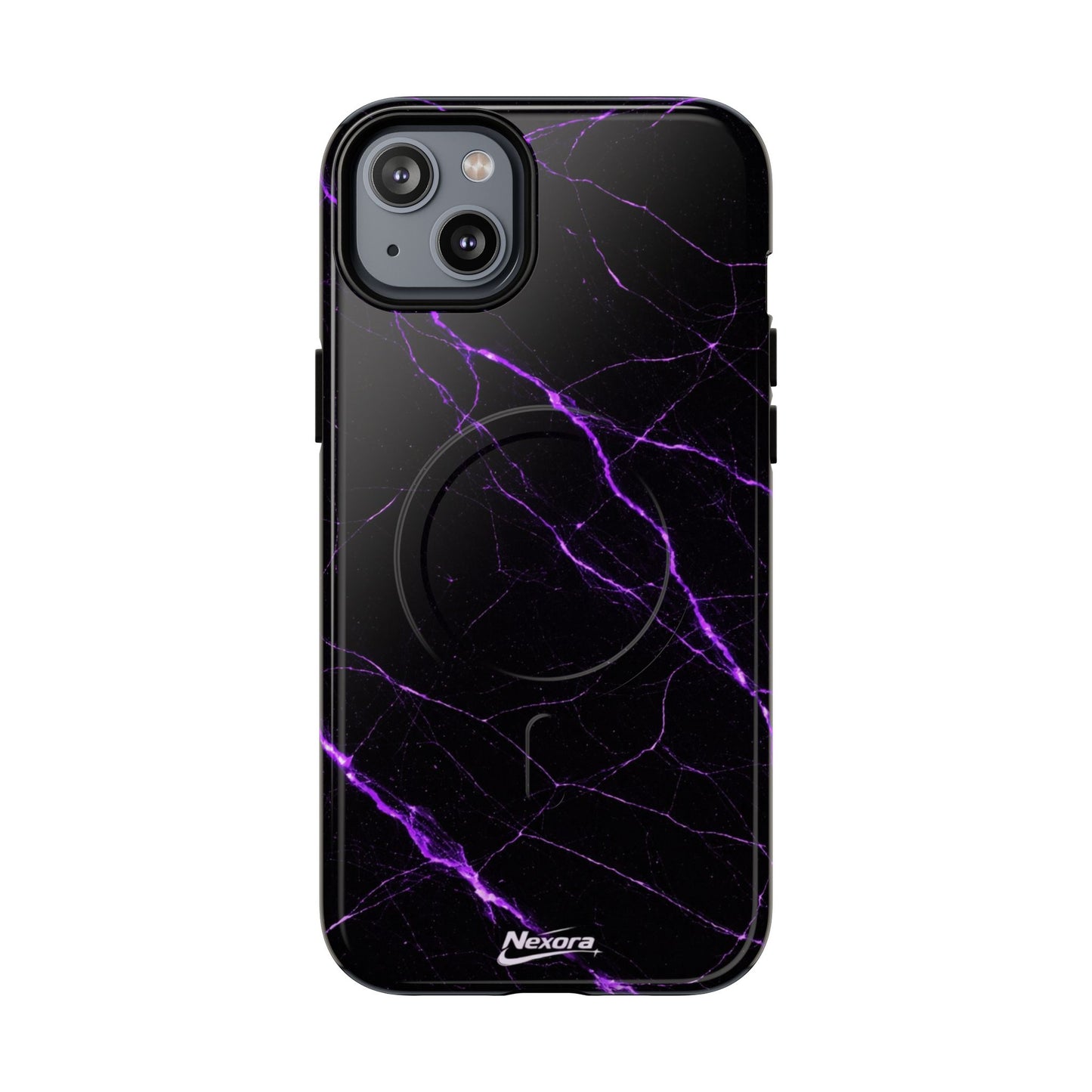 Nexora Purple Marble Magnetic Phone Case