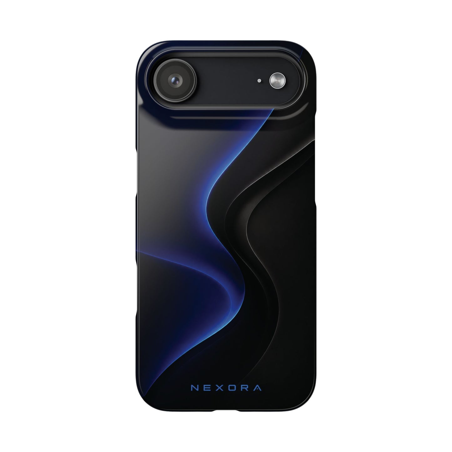 Phone Case — Nexora Blue Wave Matte Snap Case