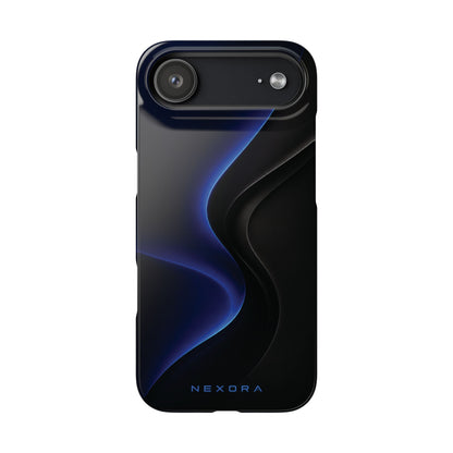 Phone Case — Nexora Blue Wave Matte Snap Case