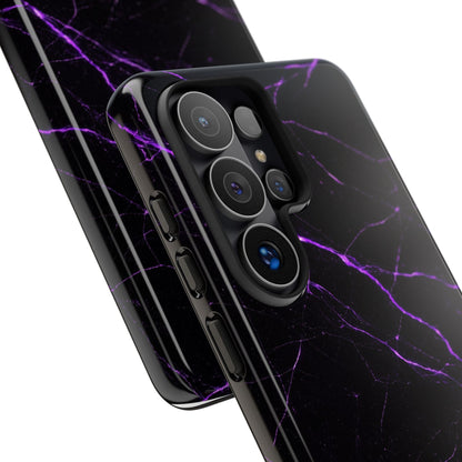 Nexora Purple Lightning Marble Phone Case