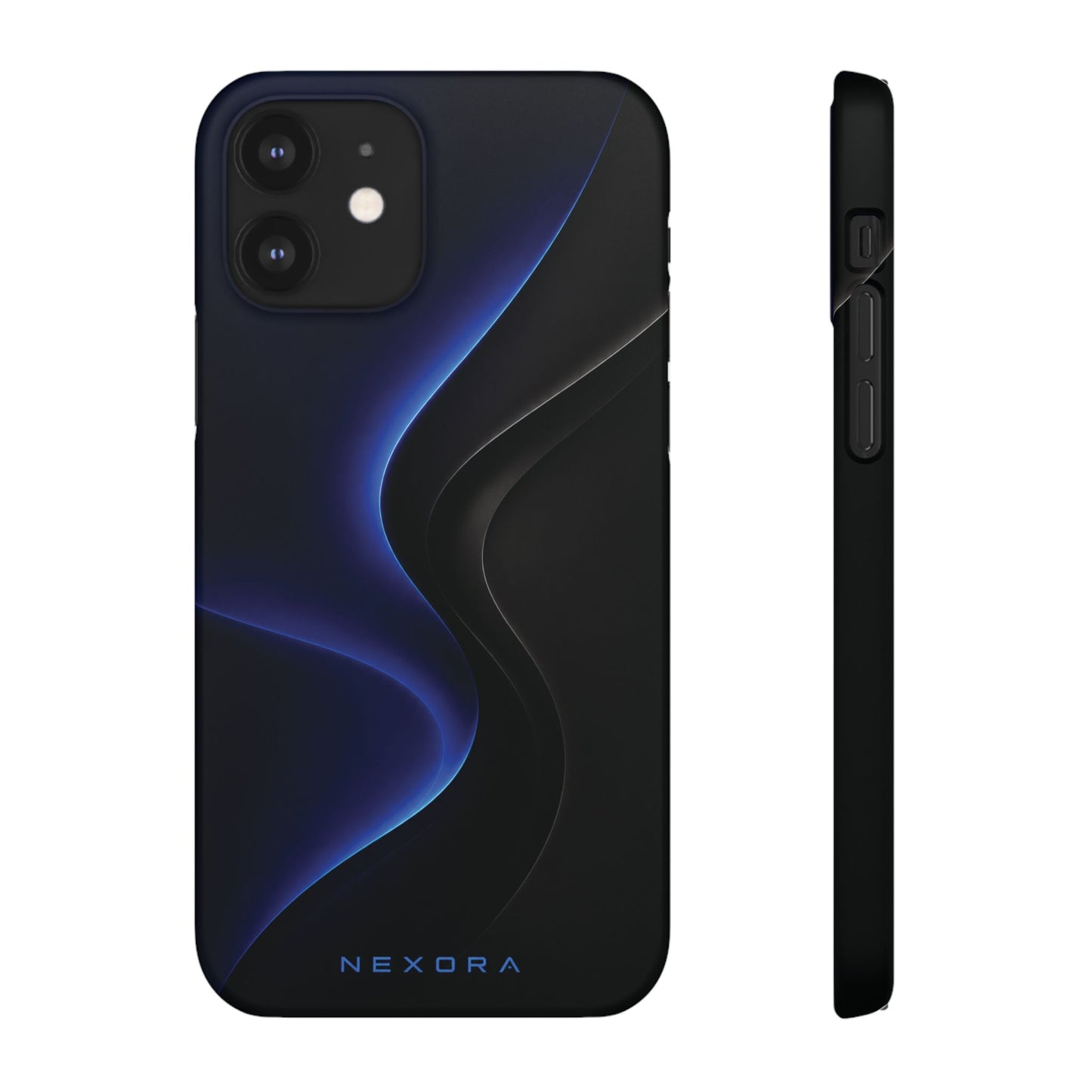Phone Case — Nexora Blue Wave Matte Snap Case