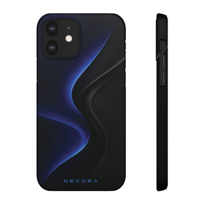 Phone Case — Nexora Blue Wave Matte Snap Case