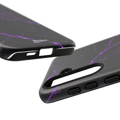 Nexora Purple Lightning Marble Phone Case