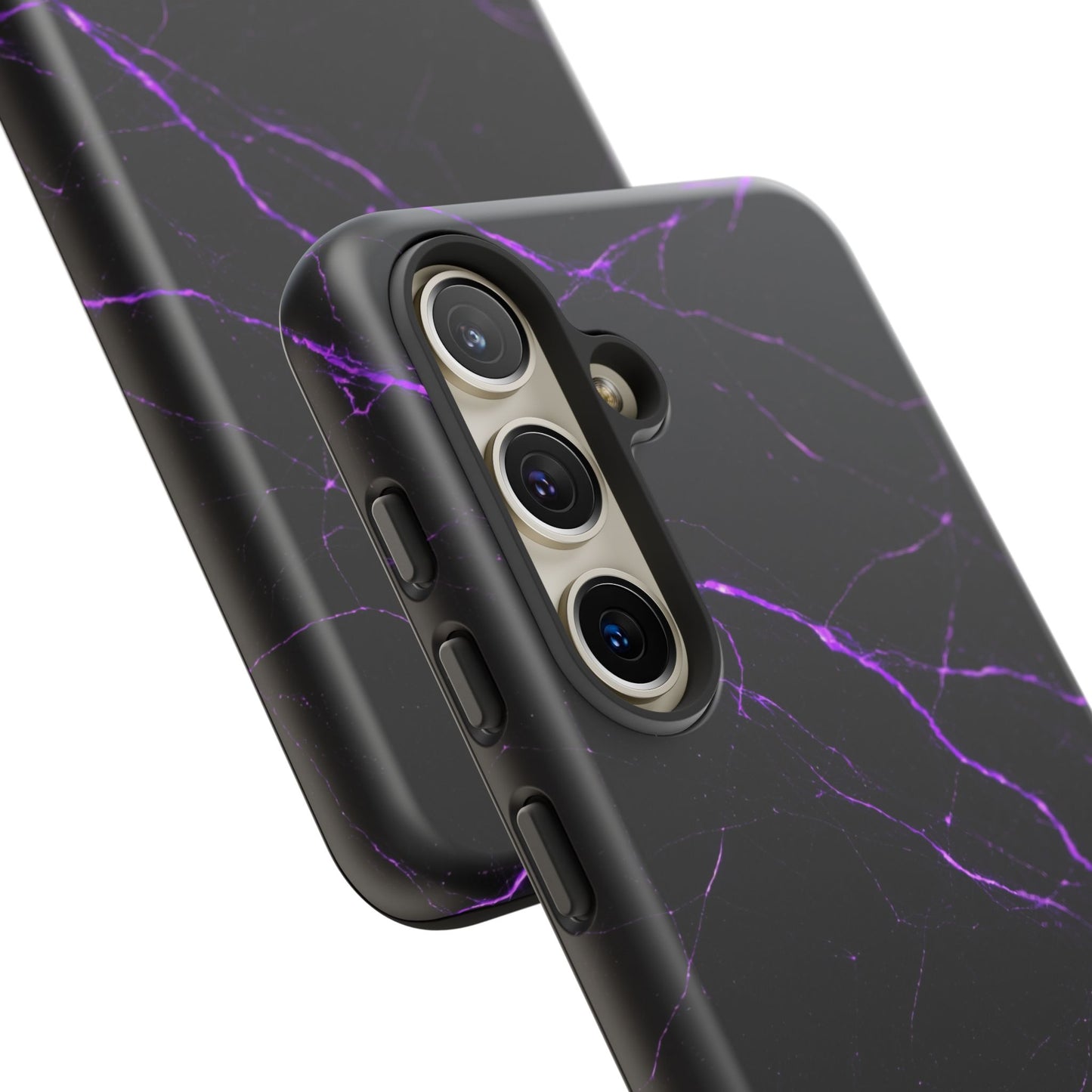 Nexora Purple Lightning Marble Phone Case