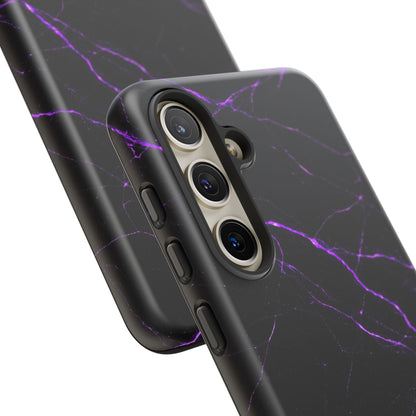 Nexora Purple Lightning Marble Phone Case