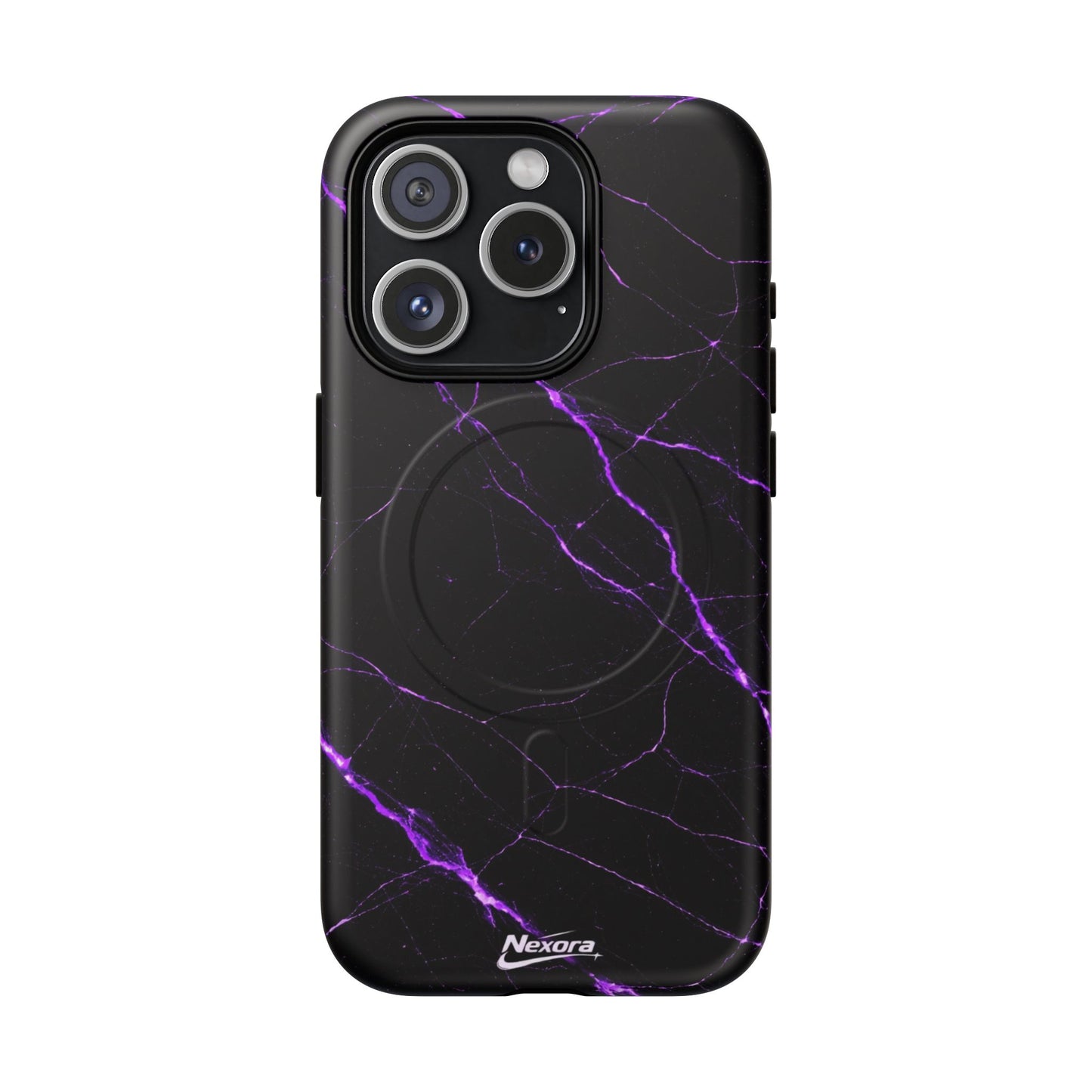 Nexora Purple Marble Magnetic Phone Case
