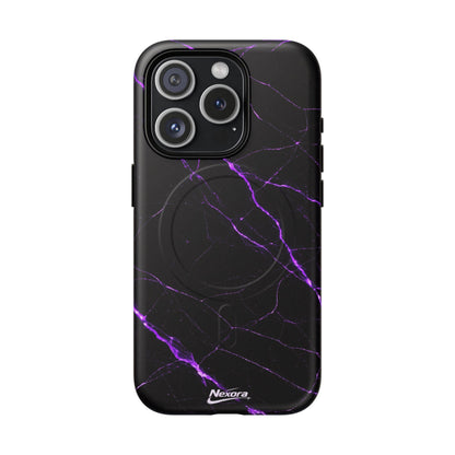 Nexora Purple Marble Magnetic Phone Case