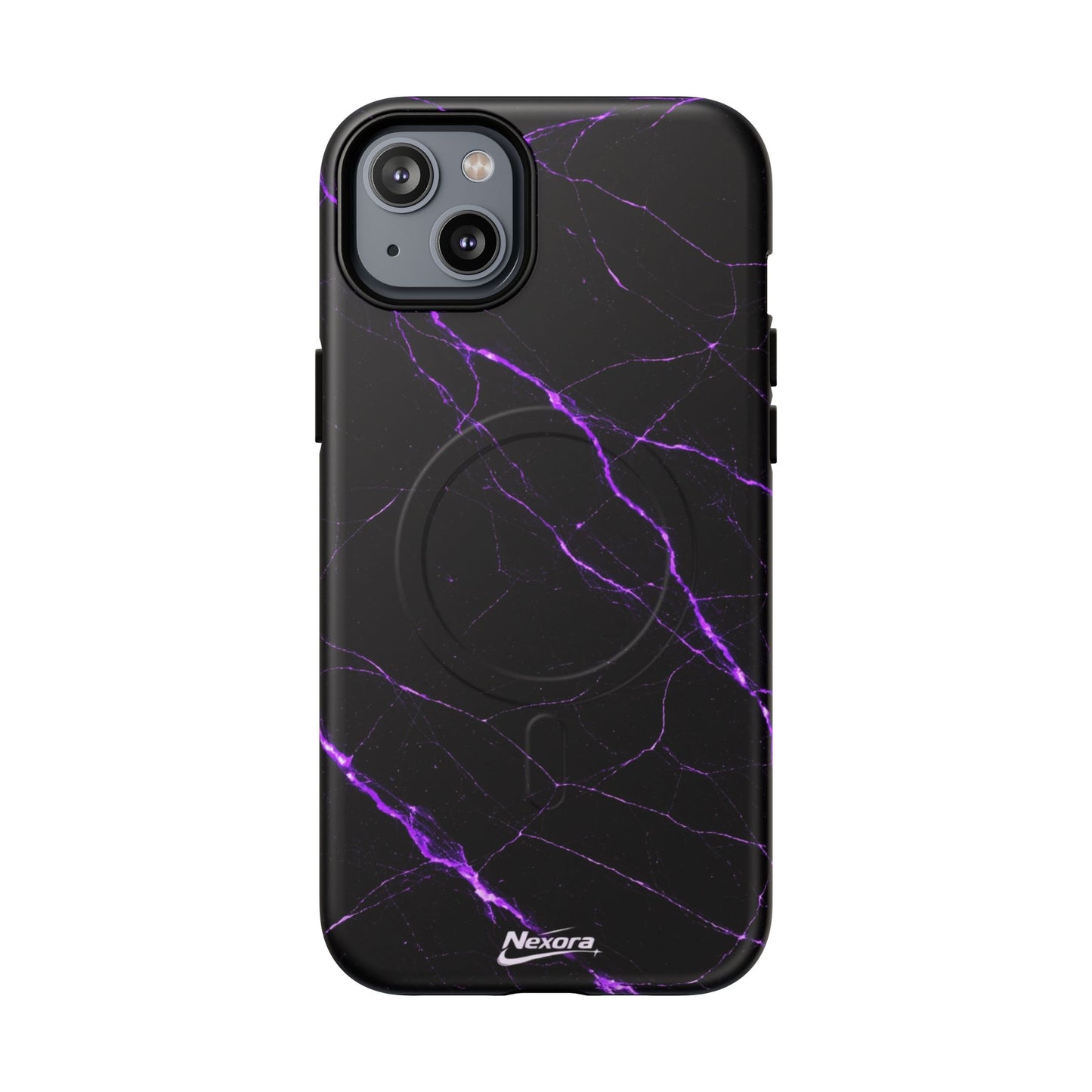 Nexora Purple Marble Magnetic Phone Case