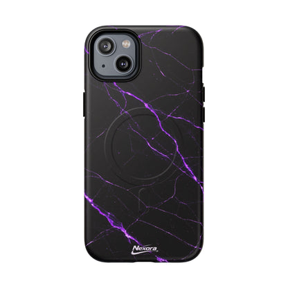 Nexora Purple Marble Magnetic Phone Case
