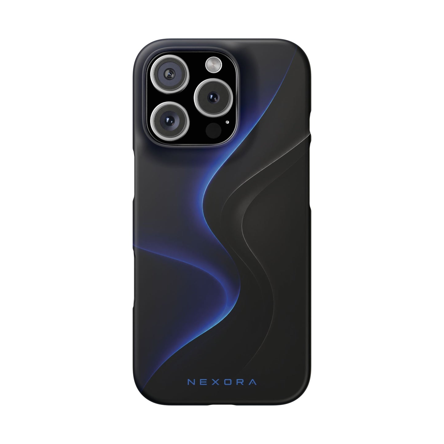 Phone Case — Nexora Blue Wave Matte Snap Case