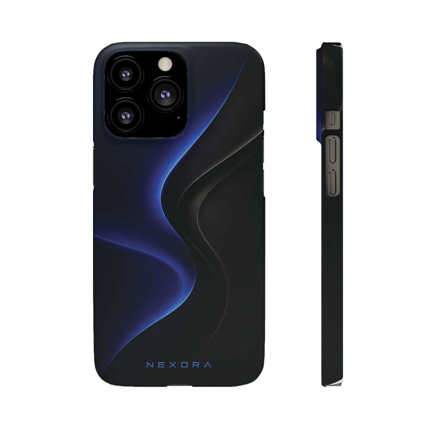 Phone Case — Nexora Blue Wave Matte Snap Case