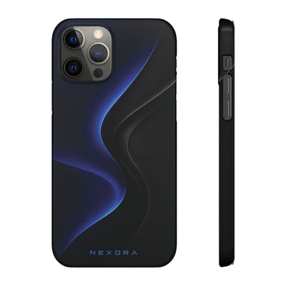 Phone Case — Nexora Blue Wave Matte Snap Case