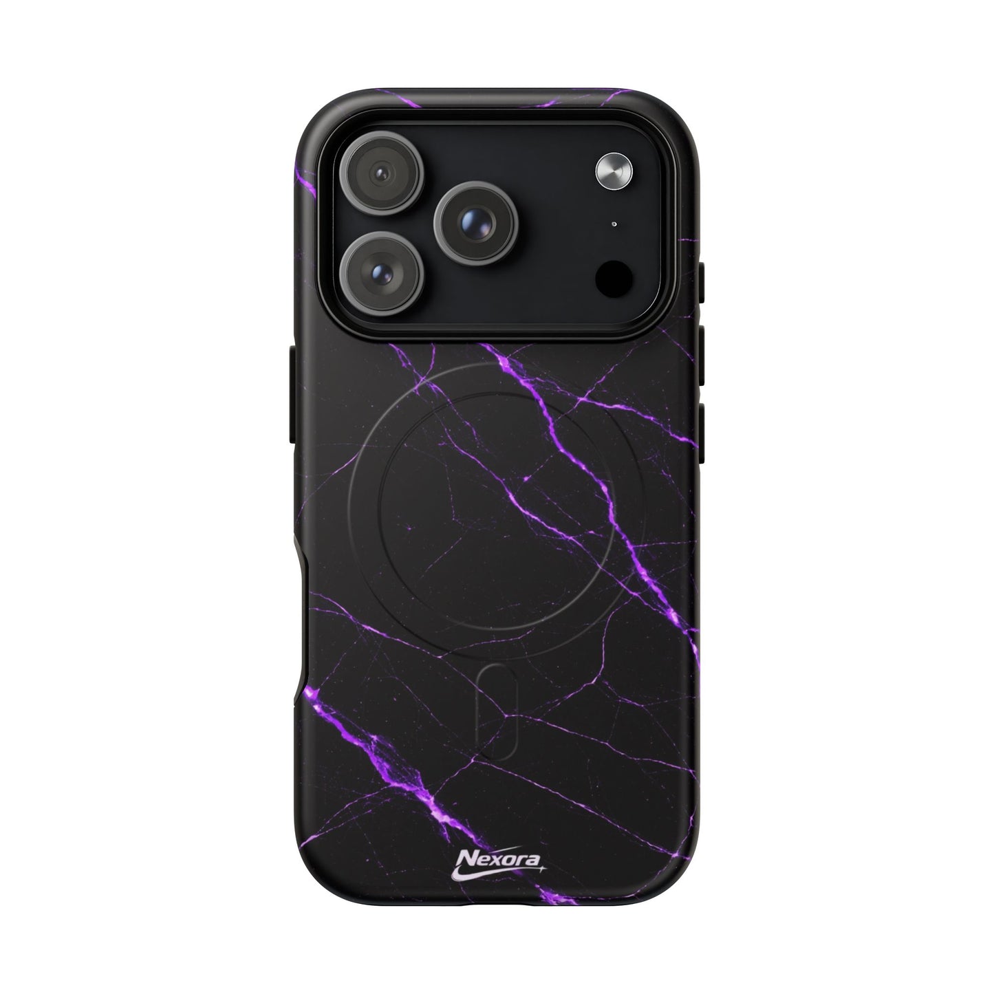Nexora Purple Marble Magnetic Phone Case