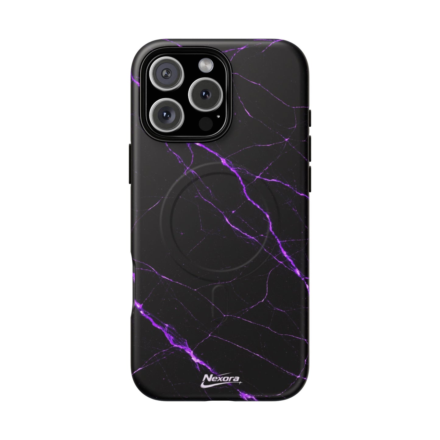 Nexora Purple Marble Magnetic Phone Case