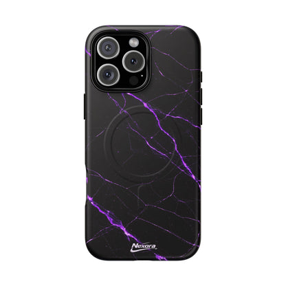 Nexora Purple Marble Magnetic Phone Case