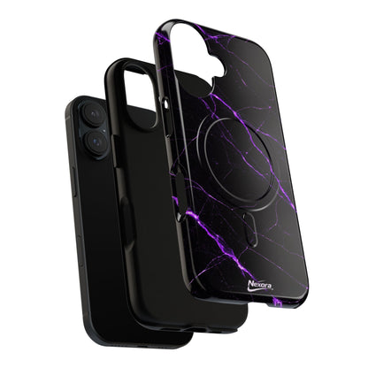 Nexora Purple Marble Magnetic Phone Case