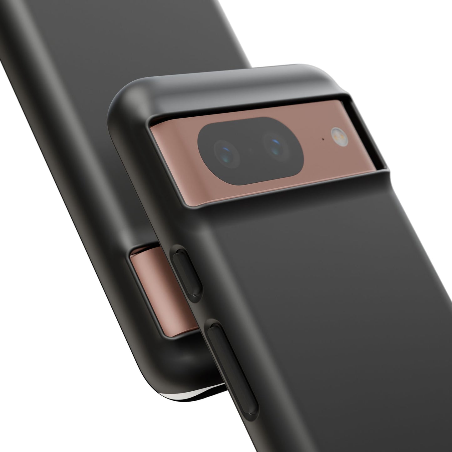 Nexora Black Tough Phone Case – Protective Slim Armor with Logo