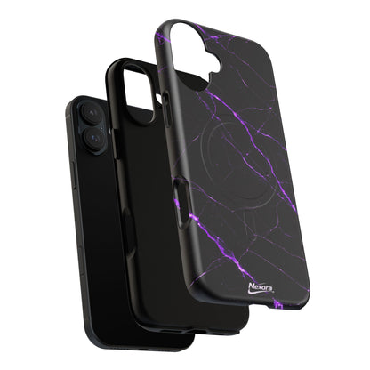 Nexora Purple Marble Magnetic Phone Case